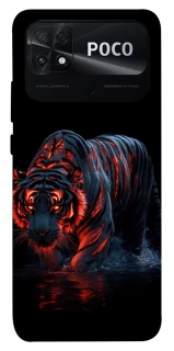 Чохол на Xiaomi Poco C40 fire tiger фото 1 з 1