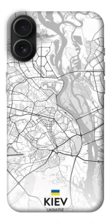 Чохол на Apple iPhone 16 Plus Kiev white map фото 1 з 1