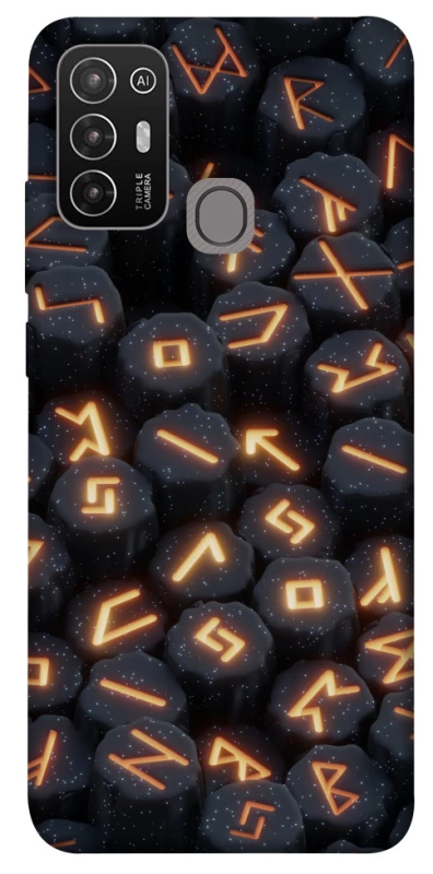 Чехол на ZTE Blade A52 Огненые руны фото 1 из 1