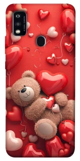 Чехол на ZTE Blade A51 bear in hearts фото 1 из 1
