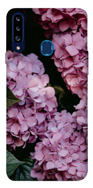 Чохол на Samsung Galaxy A20s Рожеві гартензії фото 1 з 1