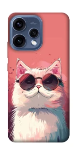 Чехол на Oppo Reno 15 Сat with glasses фото 1 из 2