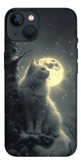 Чохол на Apple iPhone 13 (6.1") Кіт під місяцем фото 1 з 1