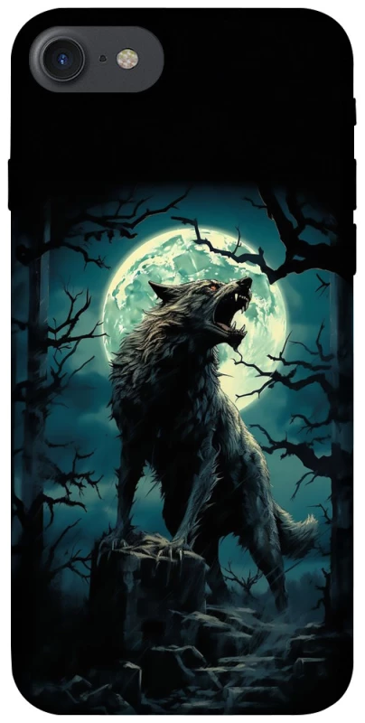 Чохол на Apple iPhone 7 / 8 (4.7") Вовк під місяцем фото 1 з 1