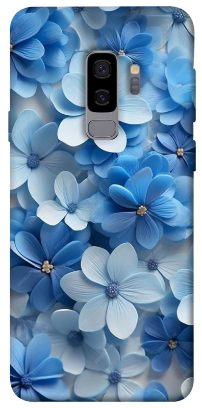 Чохол на Samsung Galaxy S9+ Сині квіти фото 1 з 1