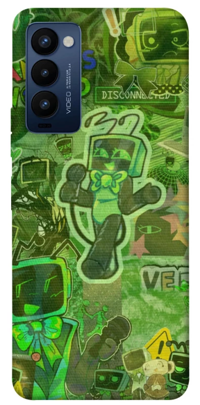 Чохол на TECNO Camon 18 Dandysworld tv green theme фото 1 з 1