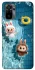 Чохол на Xiaomi Poco M5s Labubu in the pool фото 1 з 1