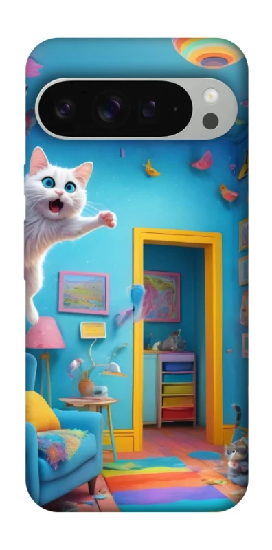 Чохол на Google Pixel 9 Pro XL crazy cat фото 1 з 1