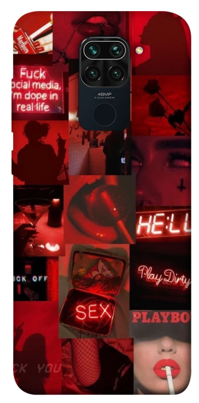 Чехол на Xiaomi Redmi Note 9 / Redmi 10X Love collage ver.3 фото 1 из 1