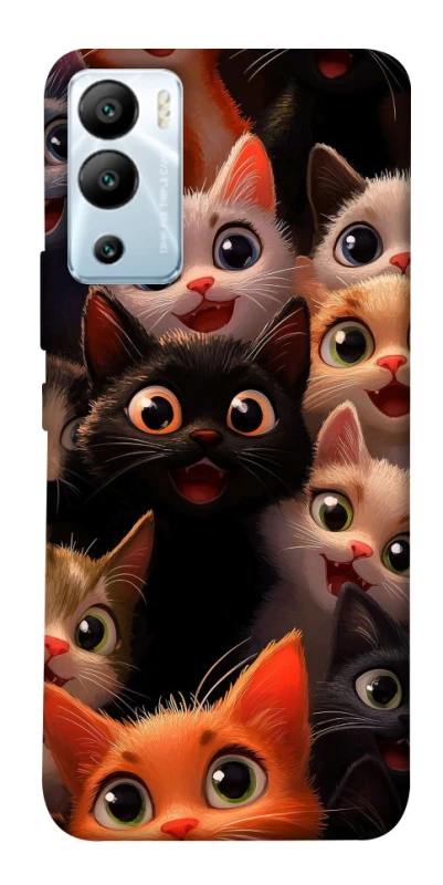 Чохол на Infinix Hot 12i happy cats фото 1 з 1