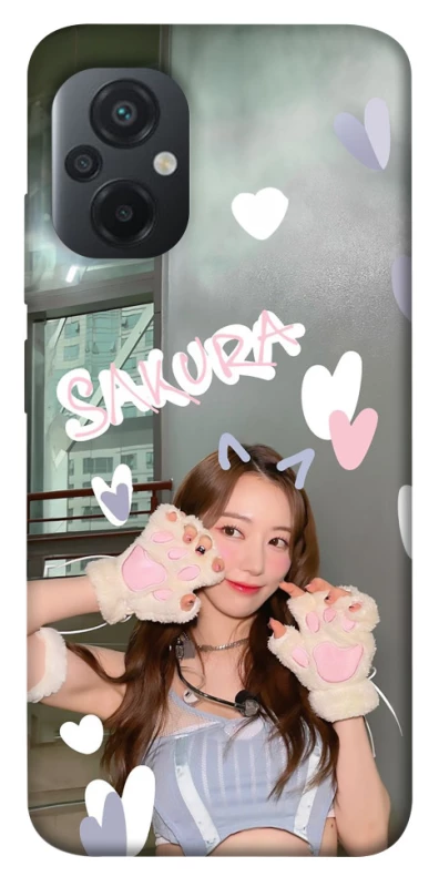 Чохол на Xiaomi Poco M5 Sakura - LE SSERAFIM фото 1 з 1