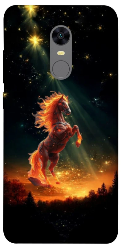 Чохол на Xiaomi Redmi 5 Plus / Redmi Note 5 (Single Camera) Red Fire Horse ver.2 фото 1 з 1