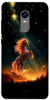 Чехол на Xiaomi Redmi 5 Plus / Redmi Note 5 (Single Camera) Red Fire Horse ver.2 фото 1 из 1