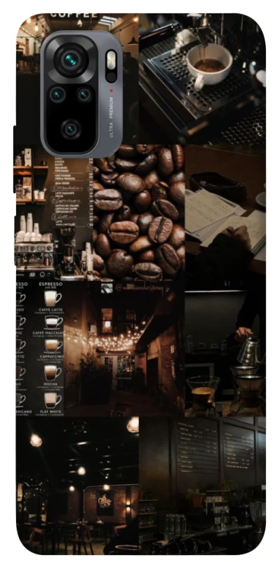 Чохол на Xiaomi Redmi Note 10 / Note 10s Coffee collage ver.1 фото 1 з 1