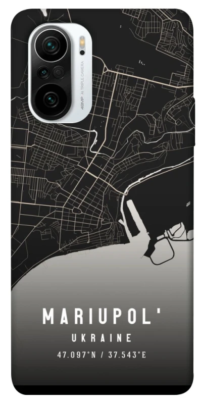 Чохол на Xiaomi Redmi K40 / K40 Pro / K40 Pro+ / Poco F3 Mariupol map фото 1 з 1