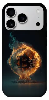 Чехол на Apple iPhone 18 Pro Max Fire Bitcoin фото 1 из 1
