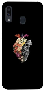Чохол на Samsung Galaxy A20 / A30 Heart with flowers фото 1 з 1