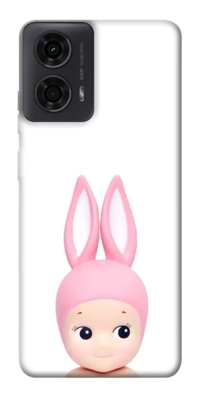 Чохол на Motorola Moto G04 Minimal Bunny Peek фото 1 з 1