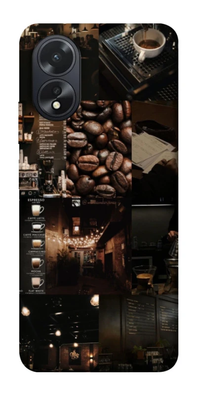 Чохол на Oppo A18 Coffee collage ver.1 фото 1 з 1