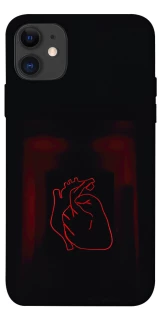 Чехол на Apple iPhone 11 (6.1") Красное сердце фото 1 из 1