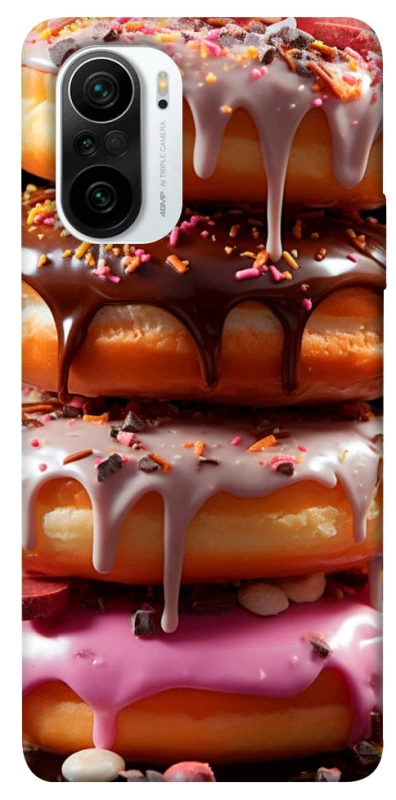 Чехол на Xiaomi Redmi K40 / K40 Pro / K40 Pro+ / Poco F3 Пончики фото 1 из 1