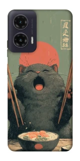 Чехол на Motorola Moto G35 Hungry Cat фото 1 из 1