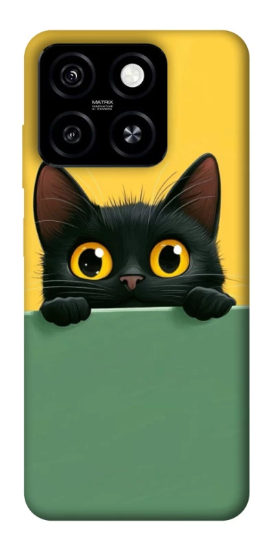 Чехол на ZTE Blade A55 4G Black cat v2 фото 1 из 1
