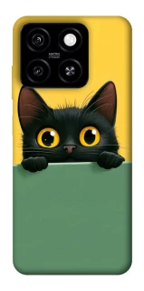 Чехол на ZTE Blade A55 4G Black cat v2 фото 1 из 1