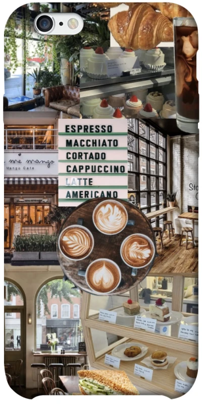 Чохол на Apple iPhone 6/6s plus (5.5") Coffee collage ver.5 фото 1 з 1