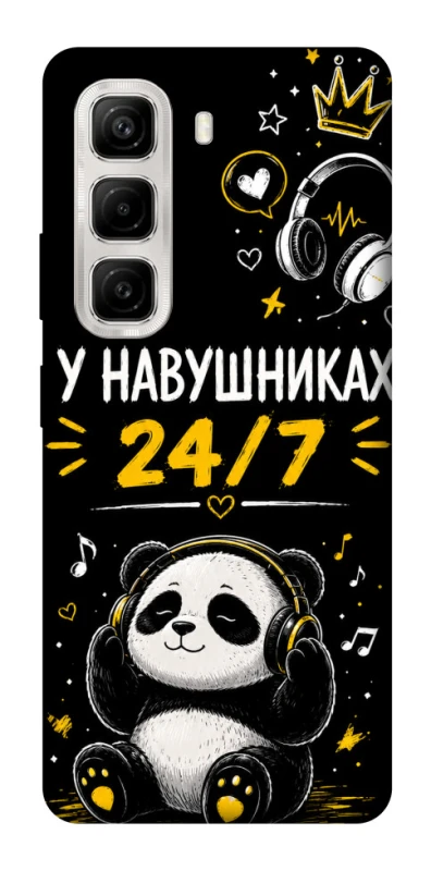 Чехол на Infinix Hot 50 4G У навушниках 24/7 фото 1 из 1