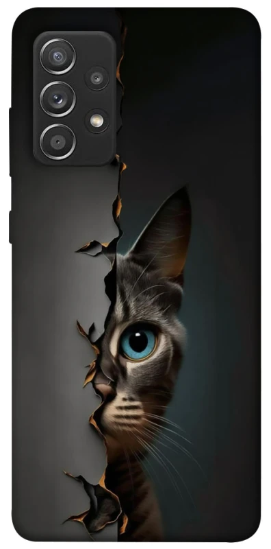 Чохол на Samsung Galaxy A52 4G / A52 5G Кіт-підглядач v2 фото 1 з 1
