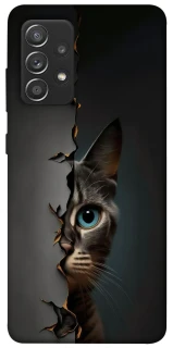 Чехол на Samsung Galaxy A52 4G / A52 5G Кот-подглядыватель v2 фото 1 из 1