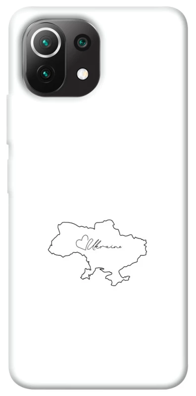 Чехол на Xiaomi Mi 11 Lite Ukraine map фото 1 из 1