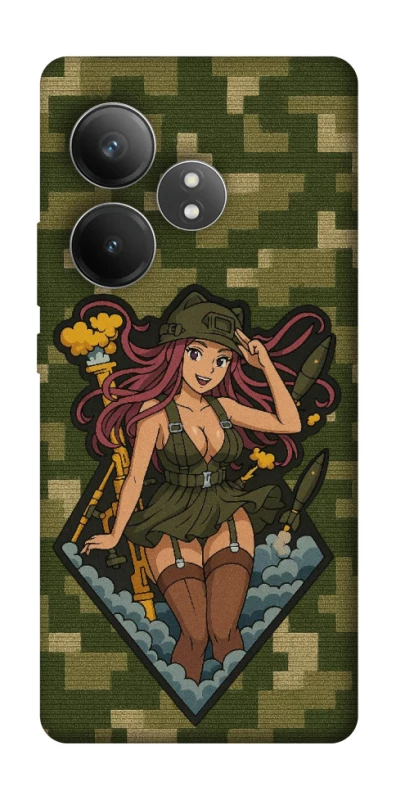 Чохол на Realme GT Neo 6 SE Military Waifu фото 1 з 1