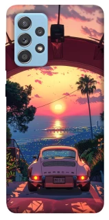 Чехол на Samsung Galaxy A52 4G / A52 5G Porsche at sunset фото 1 из 1