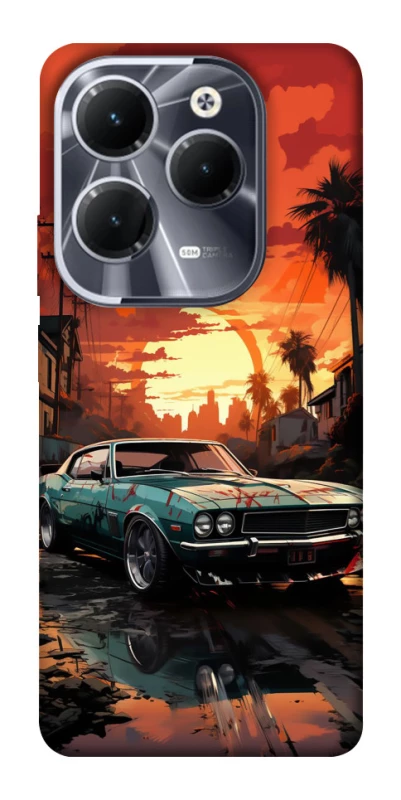 Чохол на Infinix Hot 40 Pro Car at sunset фото 1 з 1