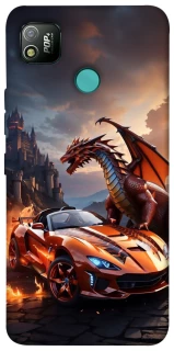 Чохол на TECNO POP 4 Сar and dragon фото 1 з 1