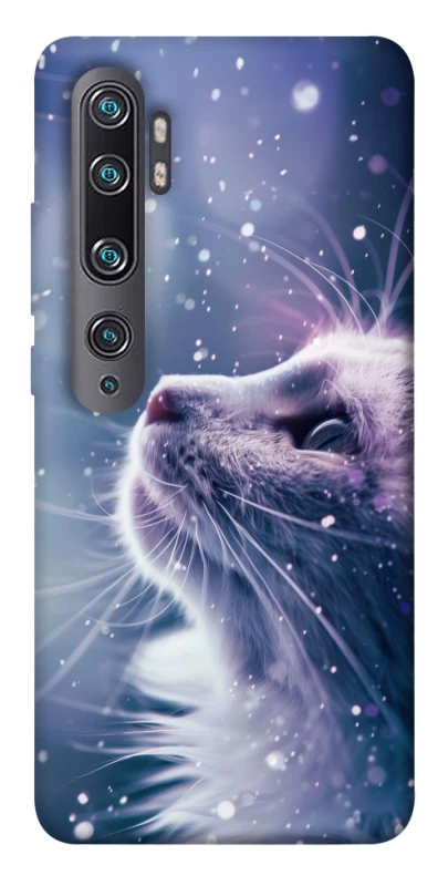 Чехол на Xiaomi Mi Note 10 / Note 10 Pro / Mi CC9 Pro Snow cat фото 1 из 1