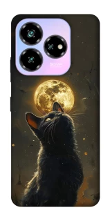Чохол на ZTE Nubia V60 Desing Кіт під місяцем v2 фото 1 з 1