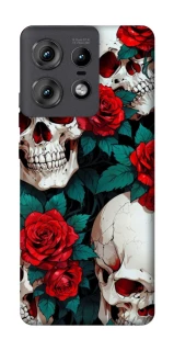 Чехол на Motorola Edge 50 Pro skull and rose фото 1 из 1