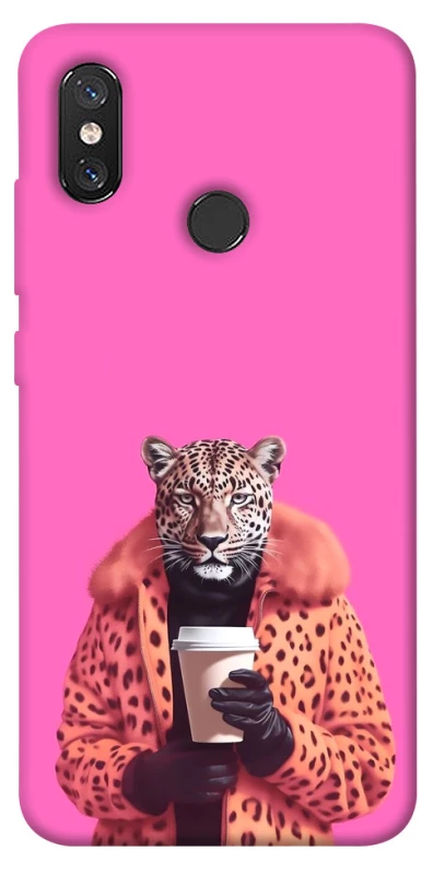 Чохол на Xiaomi Mi 8 Леопард з кавою фото 1 з 1