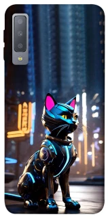 Чохол на Samsung A750 Galaxy A7 (2018) Cyber cat фото 1 з 1