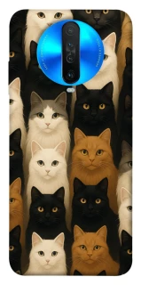 Чехол на Xiaomi Redmi K30 Colorful Cat Collage фото 1 из 1