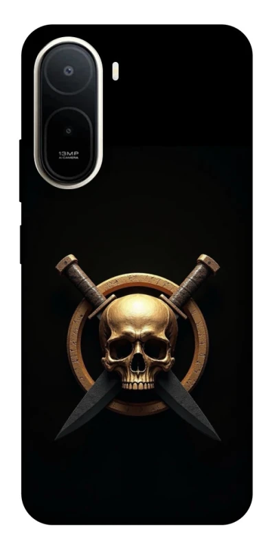 Чохол на Xiaomi Redmi A7 Pro 4G Golden Skull фото 1 з 2