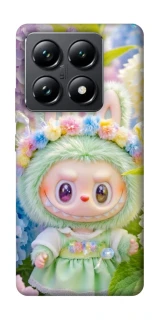 Чехол на Xiaomi 14T Pro Labubu & Flowers ver.2 фото 1 из 1