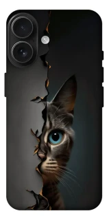 Чехол на Apple iPhone 17 (6.3") Кот-подглядыватель v2 фото 1 из 1