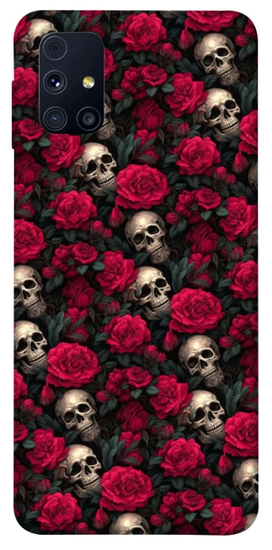 Чохол на Samsung Galaxy M31s Черепа та рози фото 1 з 1