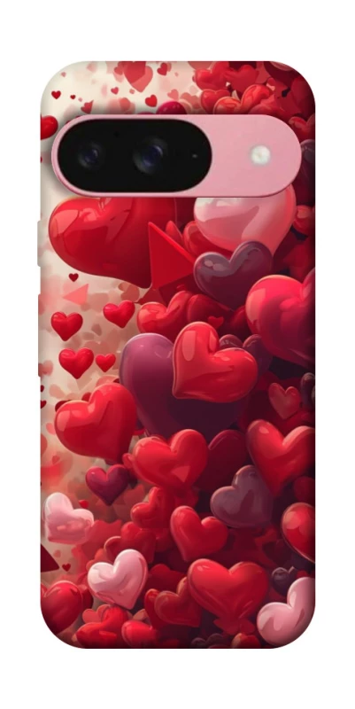 Чохол на Google Pixel 9 Many hearts фото 1 з 1