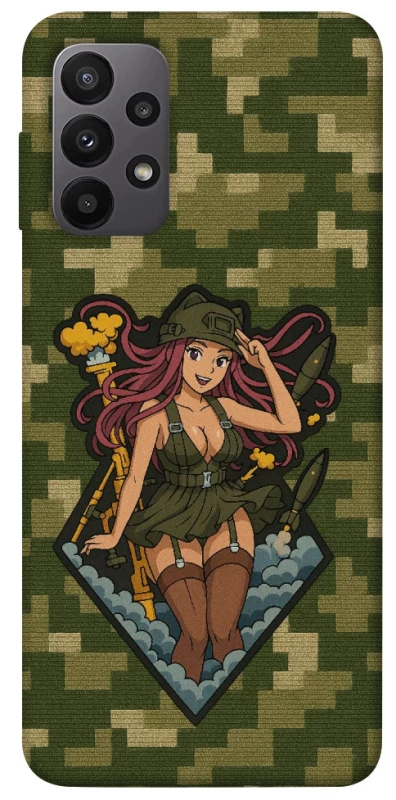 Чохол на Samsung Galaxy A23 4G Military Waifu фото 1 з 1