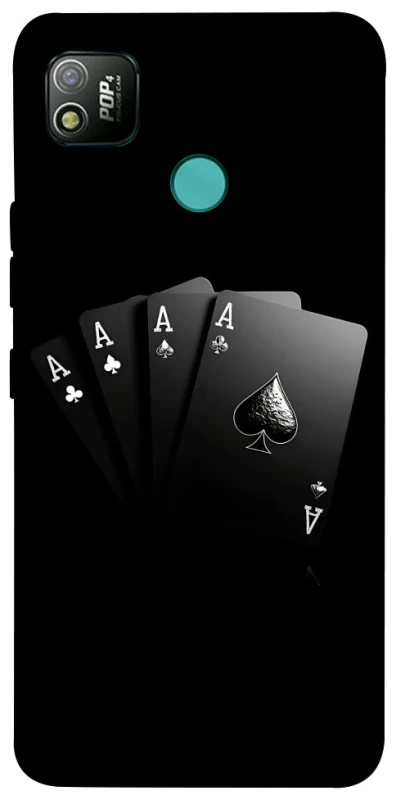 Чехол на TECNO POP 4 Black Cards фото 1 из 1